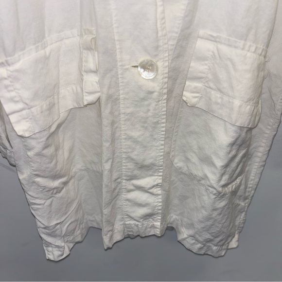 Back Beat Rag Linen Blazer Jacket - Picture 6 of 8